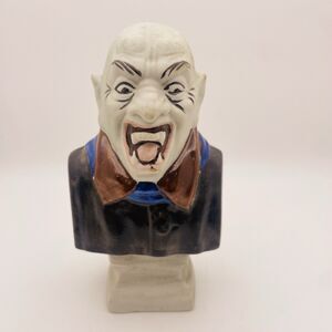 Vintage Nosforatu Vampire Ceramic Figurine  Halloween Dracula Decoration RARE